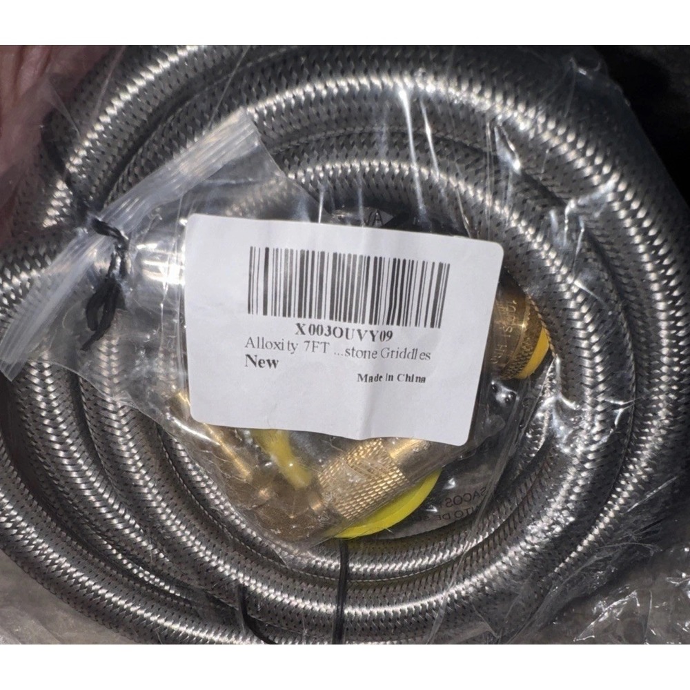 Alloxity 7ft Quick Connect Propane Hose Portable Adapter Valve Griddle BBQ